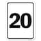 Signmission Sign with Number 20 Heavy-Gauge Aluminum Rust Proof Parking Sign A-1824-22902 - alternate 1